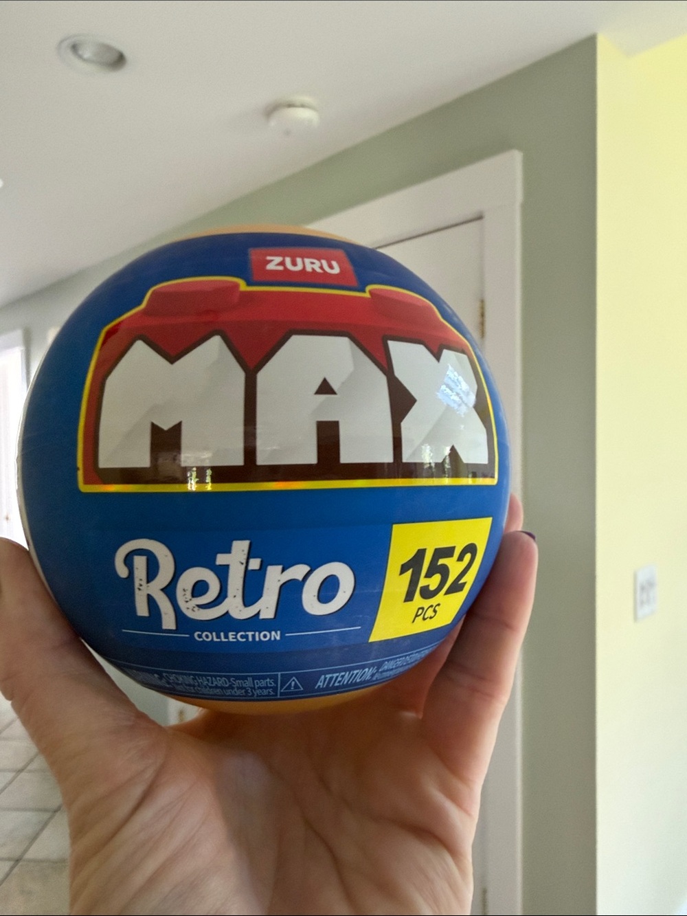 ZURU MAX Retro Collection Blue Build Ball - 152 Pieces